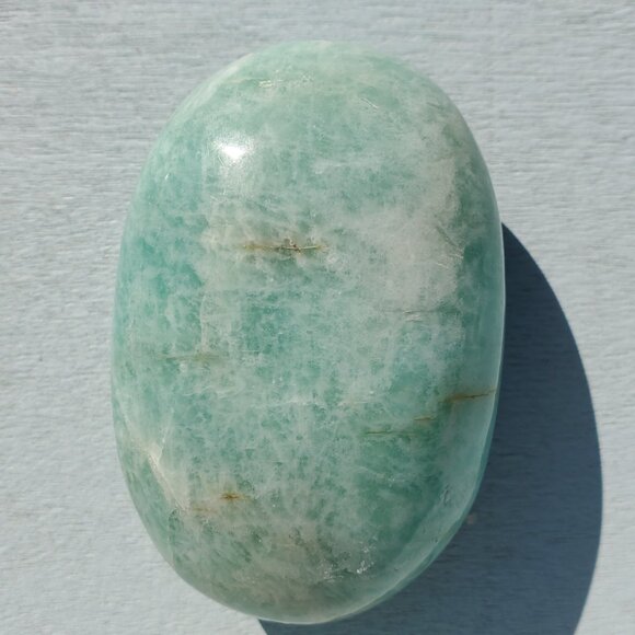 Amazonite Palm Pillow Stone (119) - Picture 3 of 3